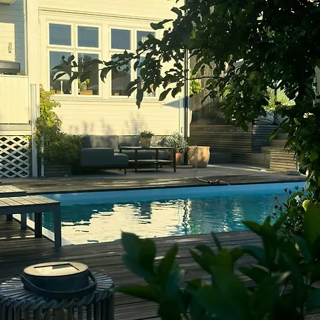 Family With Swimming Pool In *